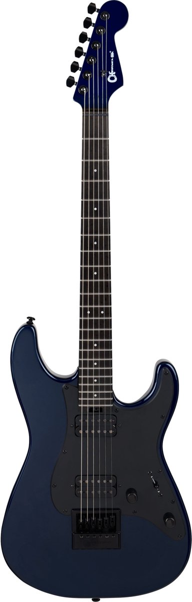 Charvel Pro-Mod Plus So-Cal Style 1 HH EVTN E Midnight Blue - ST-Style elektrische gitaar