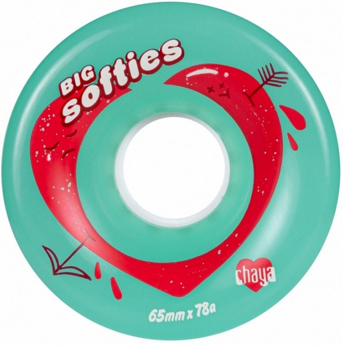 Chaya Big Softie Wiel 4 Eenheden Transparant 65 x 37 mm