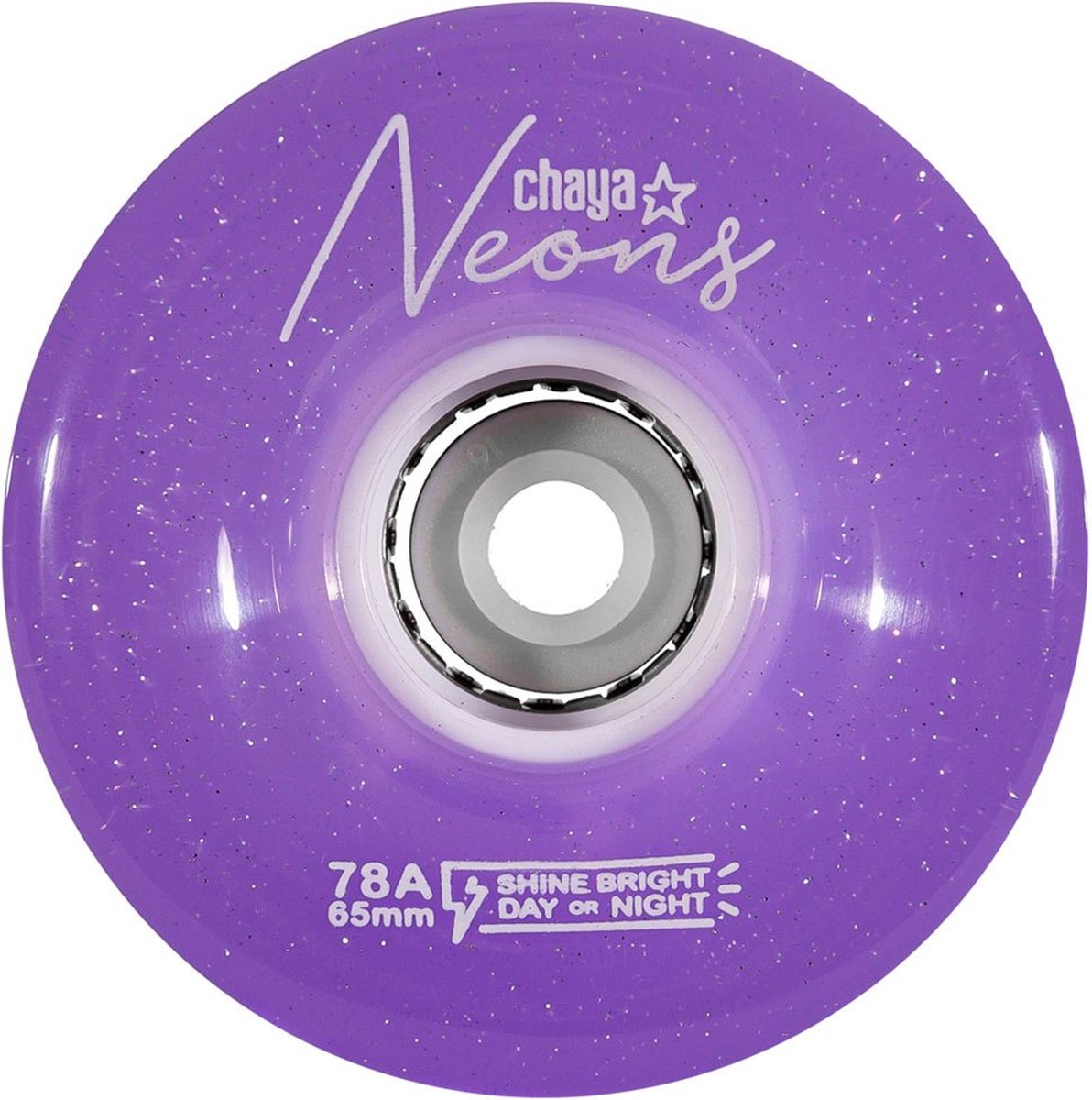 Chaya Neons Led Schaatswielen 4 Eenheden Transparant 65 mm / 78A