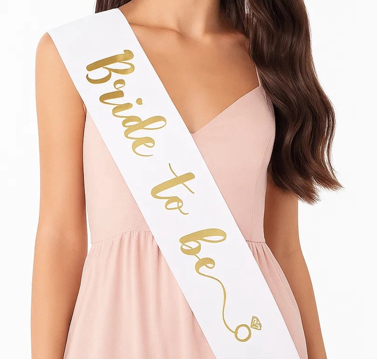 Bride To Be Sjerp I Vrijgezellenfeest Sjerp I 80 Cm I Wit met Goud