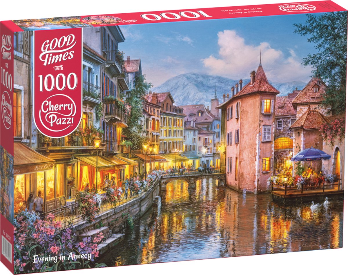 Evening in Annecy Puzzel 1000 Stukjes