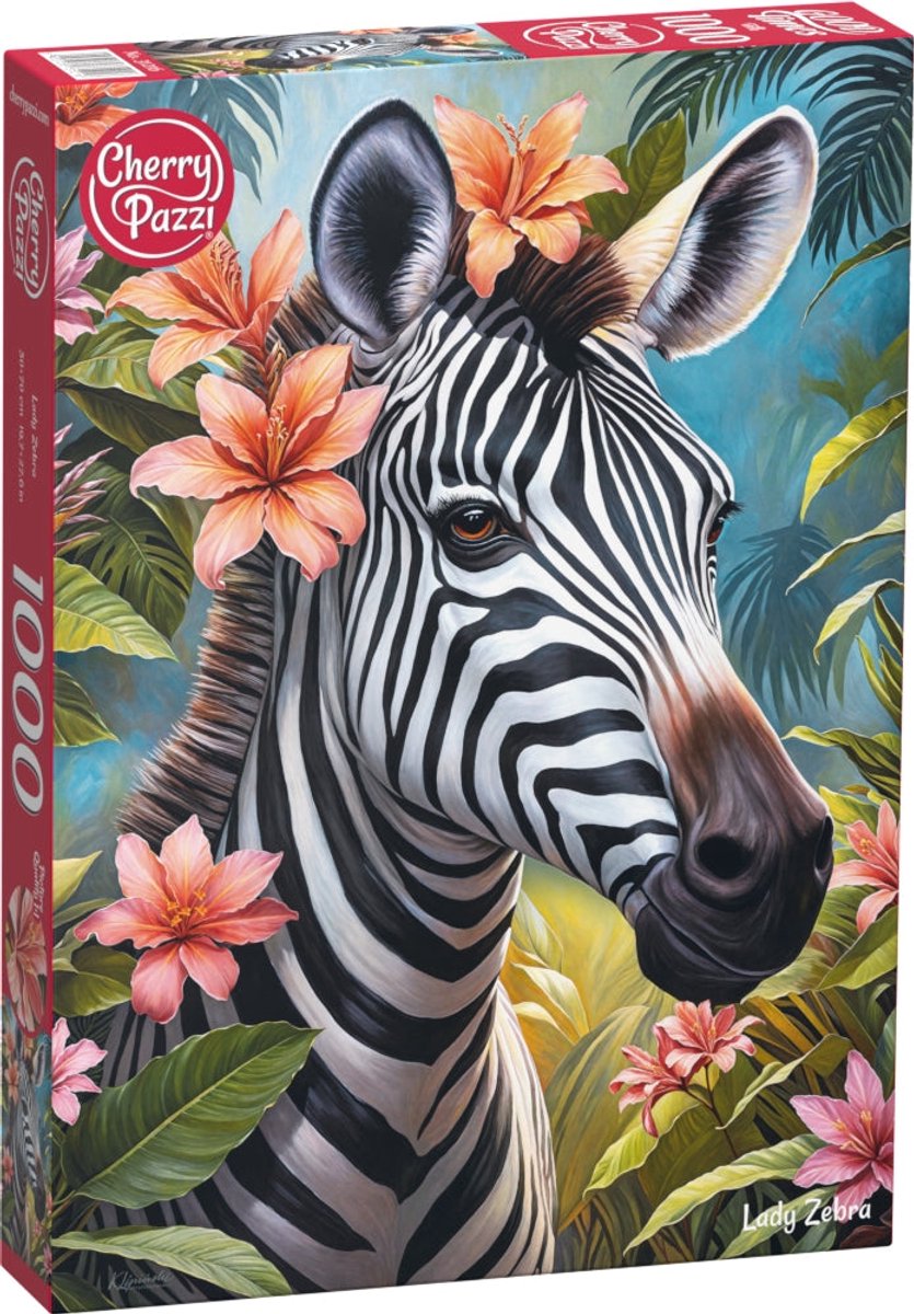 Lady Zebra Puzzel 1000 Stukjes