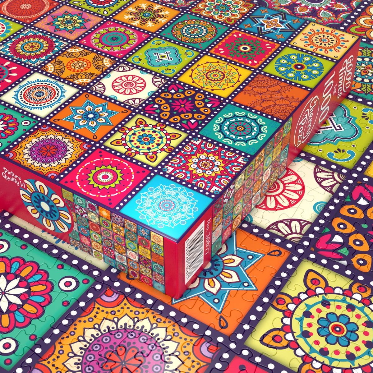 Ornamental Squares Puzzel 1000 Stukjes