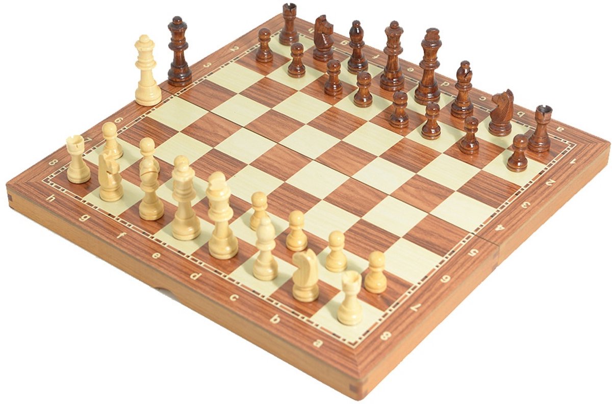 Classic Style   - Magnetische Schaakset - Rozenhout - Met Geïntegreerde Sluiting - 38.8CM