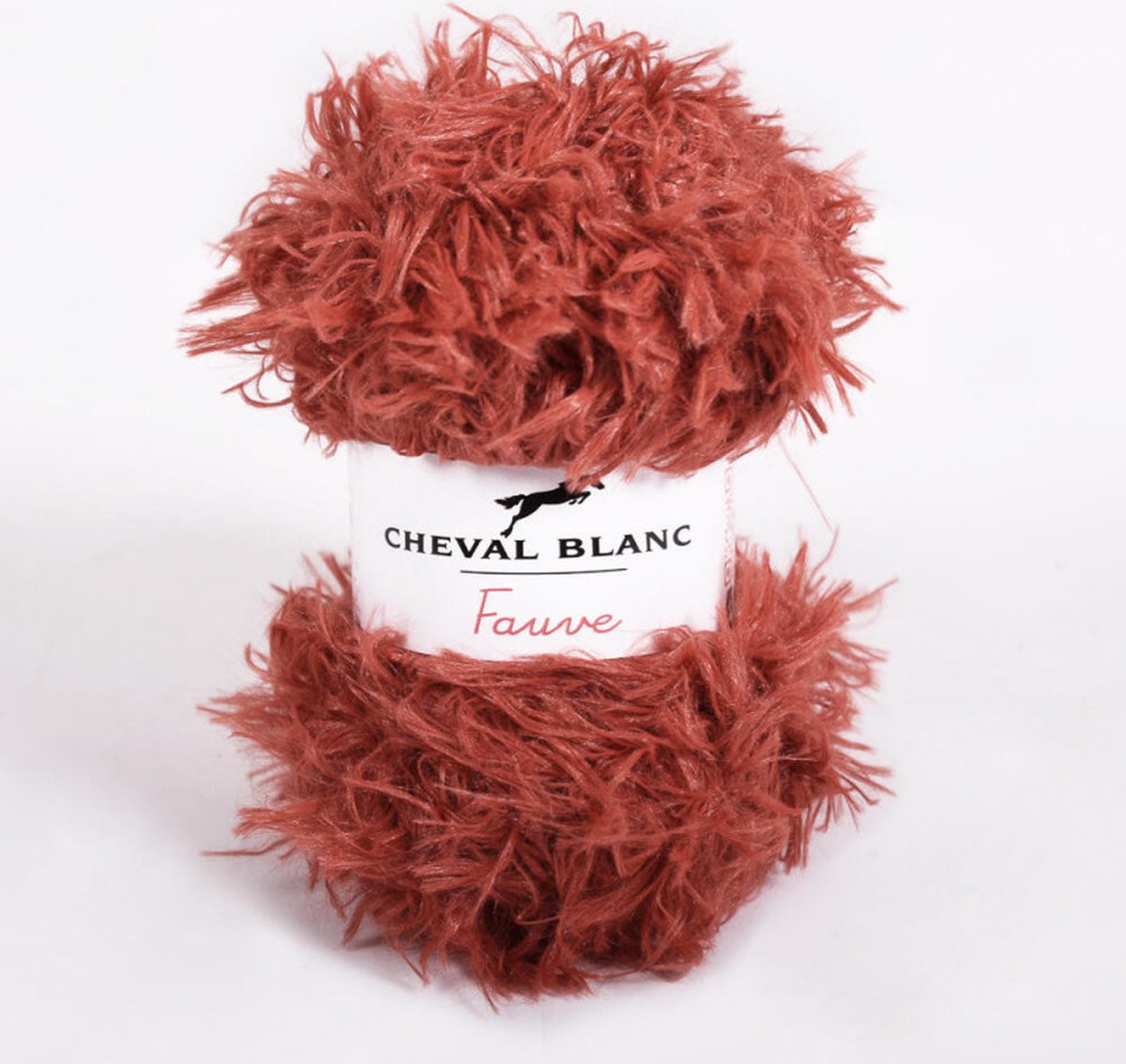 Cheval Blanc Fauve 151 roodbruin - 50 grams - 3 bollen Super zacht harig garen
