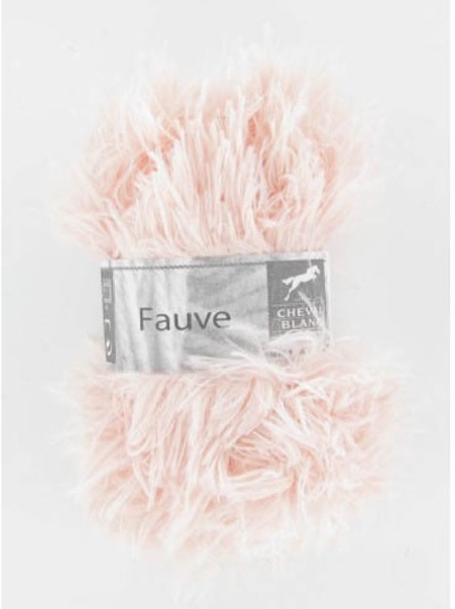 Cheval Blanc Fauve 164 licht roze - 50 grams - 3 bollen Super zacht harig garen