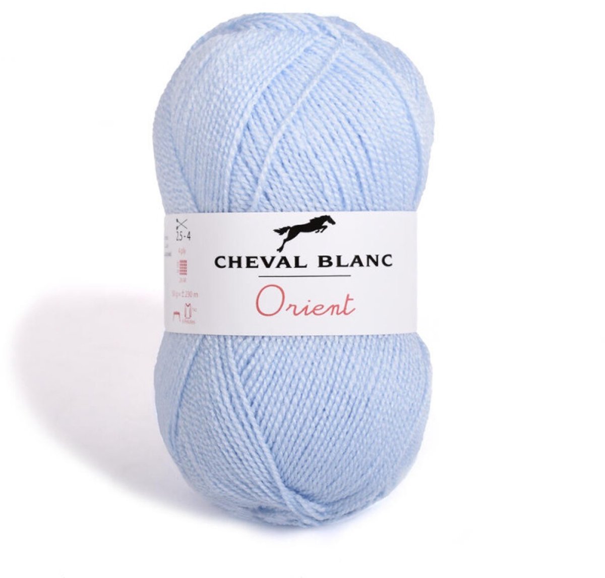 Orient Dun Acrylgaren - 5 bollen van 50 gram - Licht blauw (065) - pendikte 2,5/3 mm.