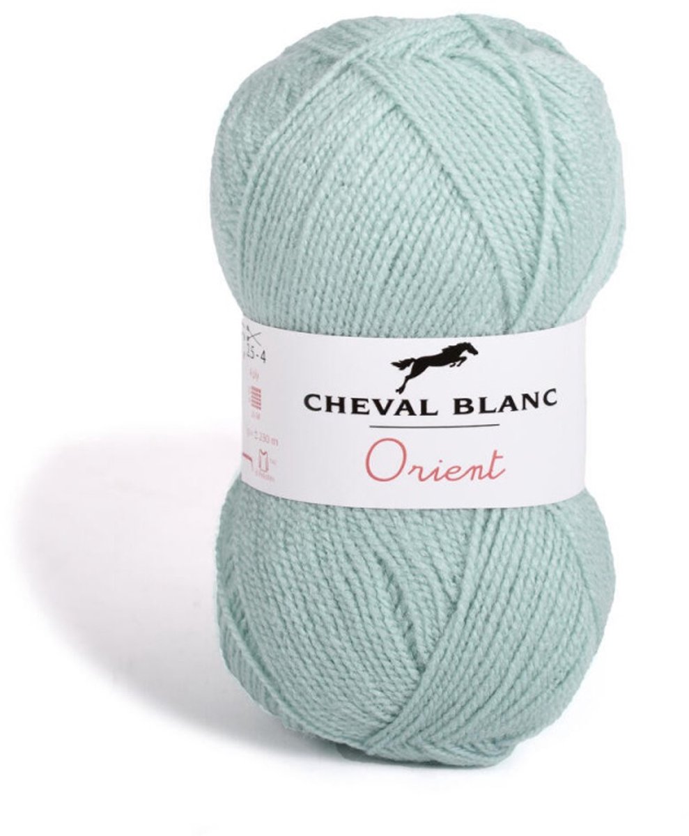 Orient Dun Acrylgaren - 5 bollen van 50 gram - Mint (098) - pendikte 2,5/3 mm.