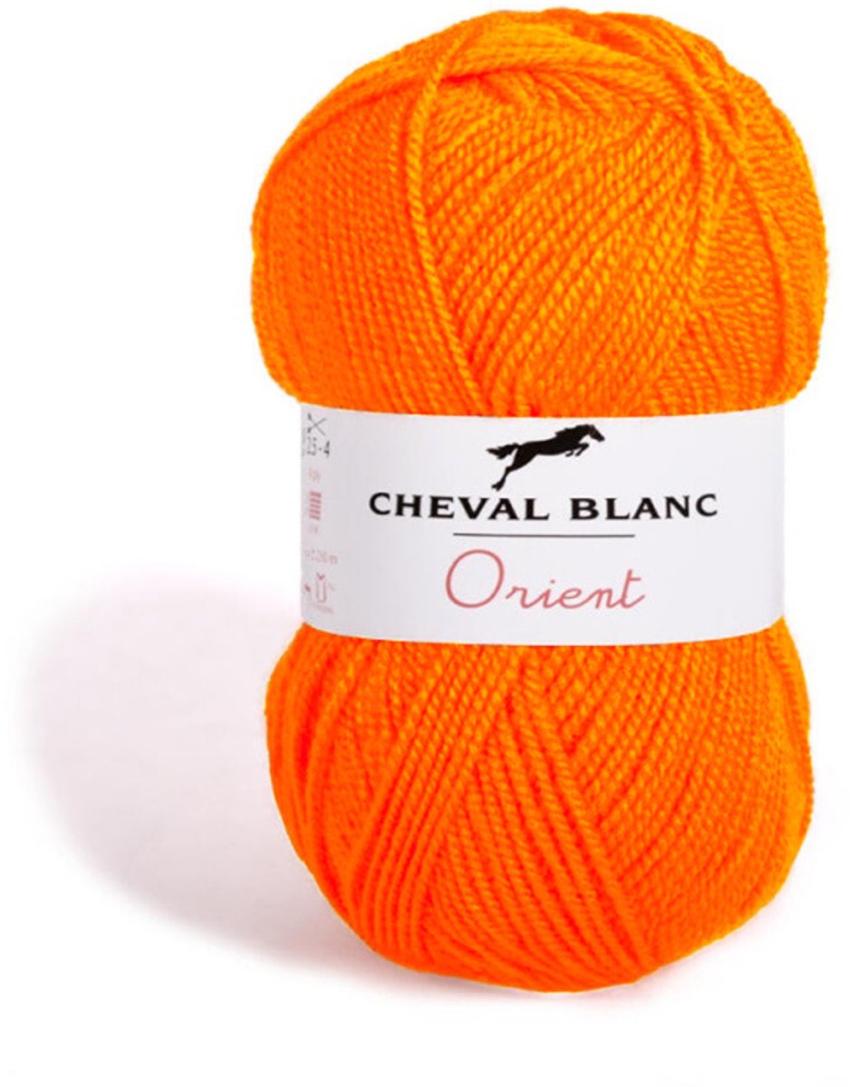 Orient Dun Acrylgaren - 5 bollen van 50 gram - Oranje (271) - pendikte 2,5/3 mm.