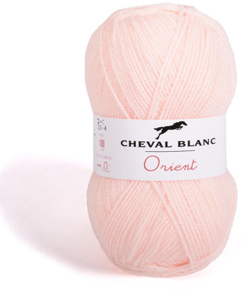 Orient Dun Acrylgaren - 5 bollen van 50 gram - Zalm Meloen (106) - pendikte 2,5/3 mm.