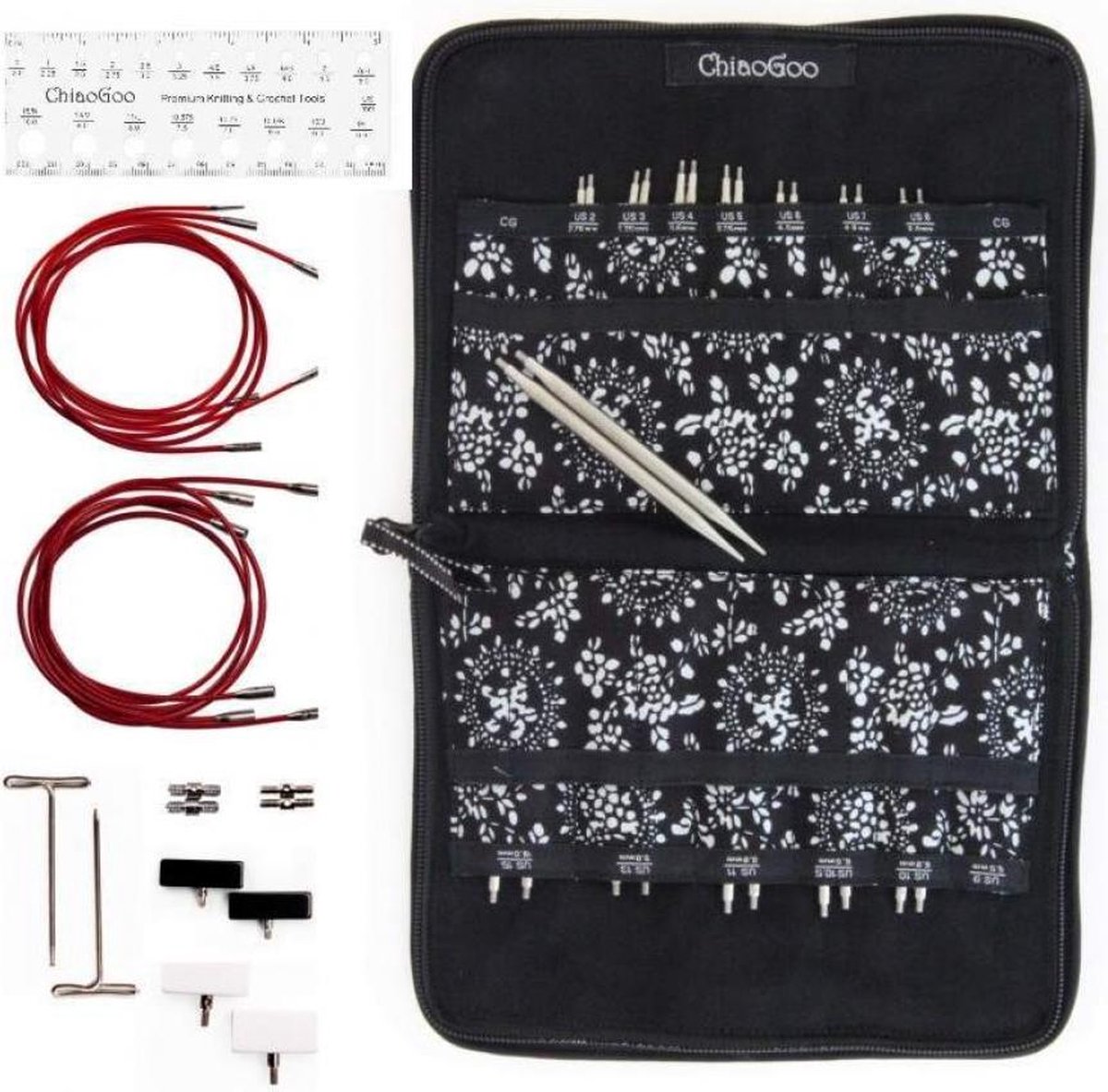 ChiaoGoo TWIST Lace vrws. puntenset 13cm 5.50-10.00mm.