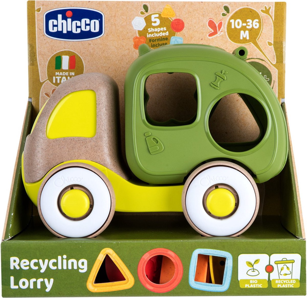 Chicco Eco+ 8058664151950, Gerecycleerd plastic, Hout, Meerkleurig