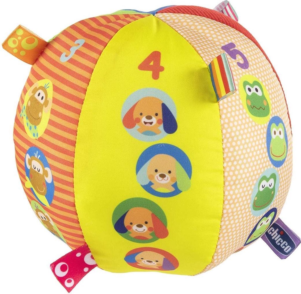 Chicco Zachte Bal Met Rammelgeluid Junior 9,5 Cm Polyester