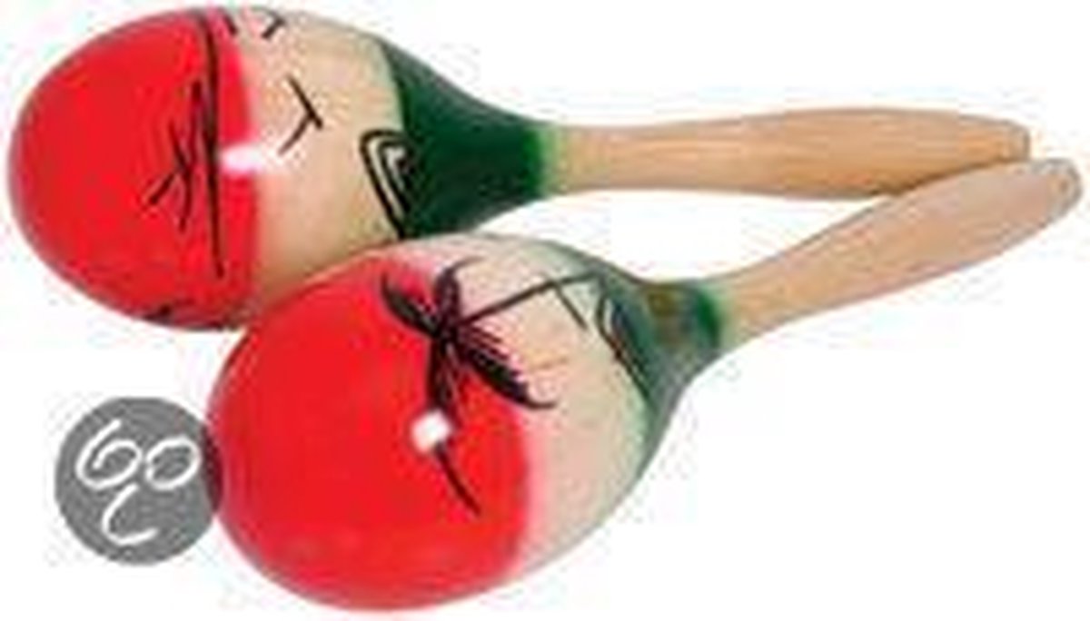 Chord Maracas 10 inch - Een paar in traditionele stijl geschilderde maracas