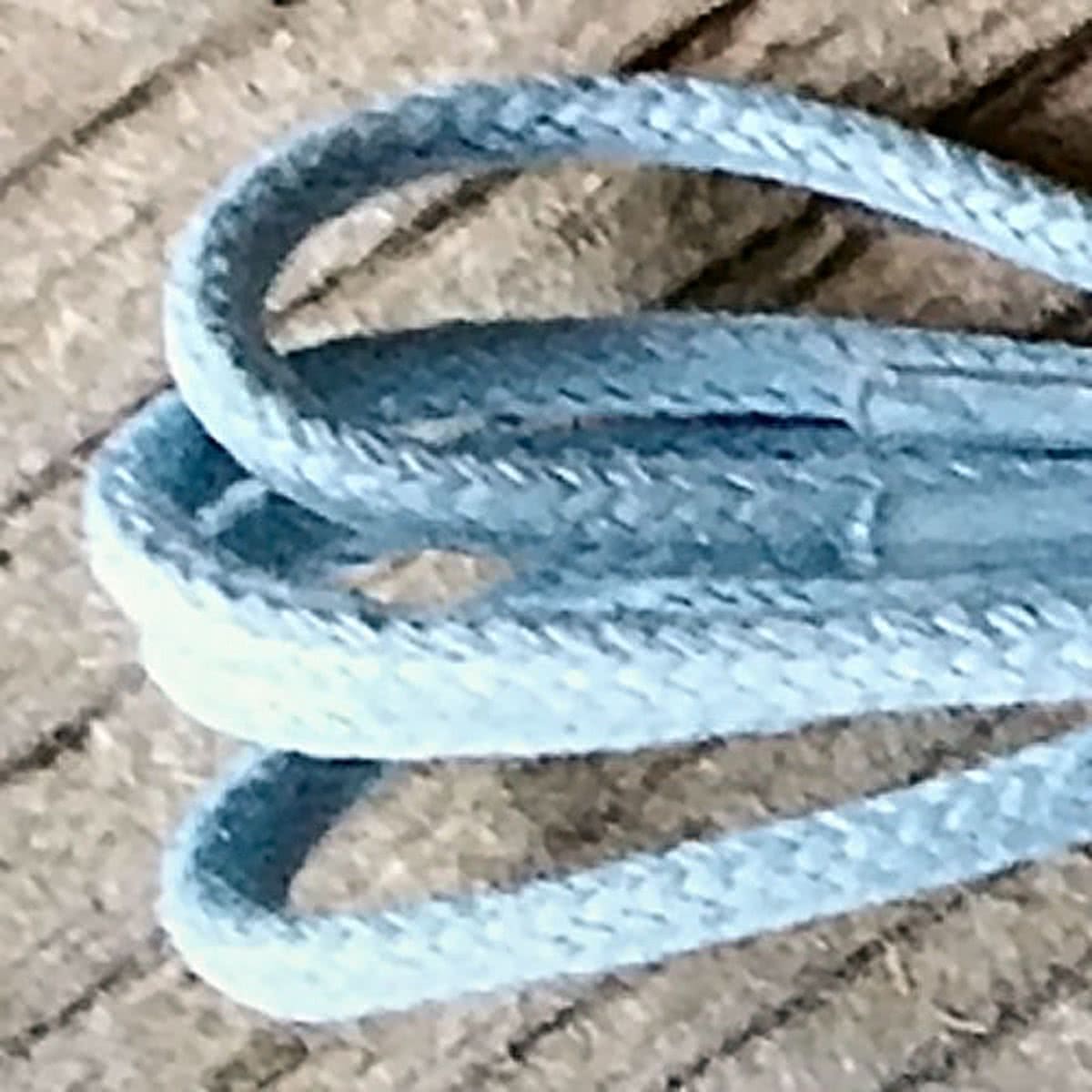 1 Paar Baby lichtblauwe veters 60cm Italiaanse Schoenveters voor moderne klassieke merkschoenen