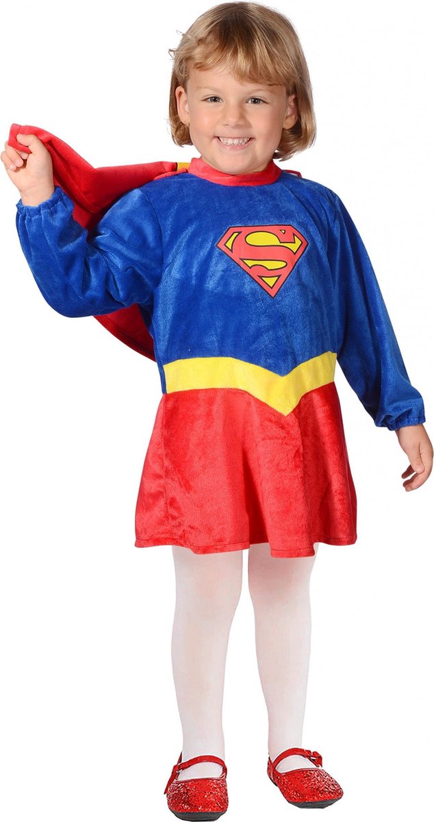 Ciao S.r.l Kostuum Supergirl Katoen Rood/blauw/geel Mt 92/98