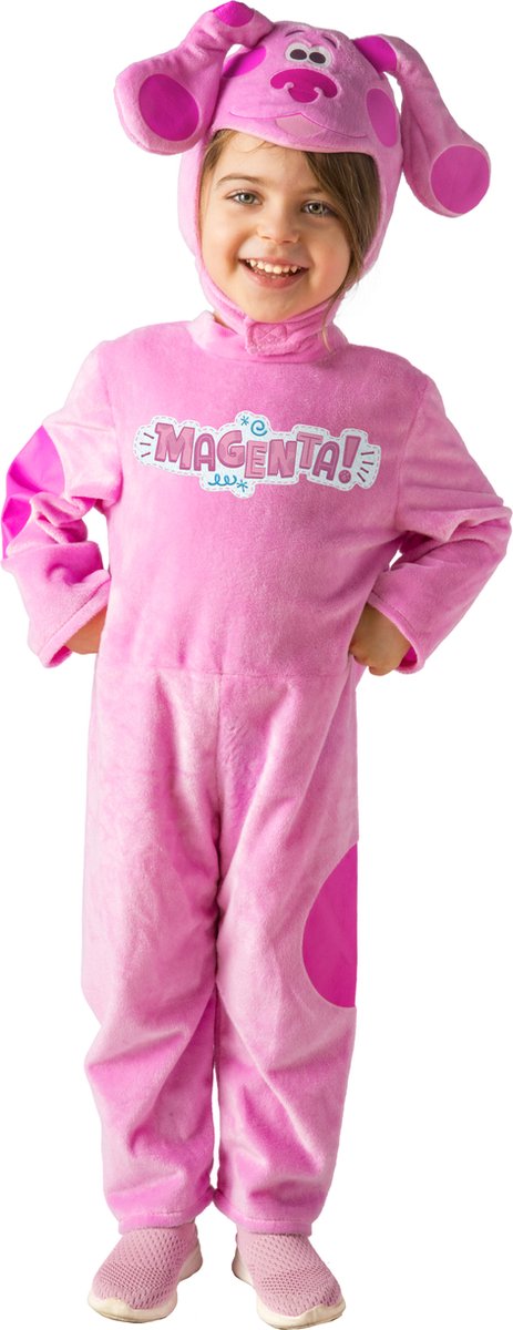Ciao s.r.l Blues Clues Magenta Kostuum Kinderen Verkleedkleding Kinderen Carnavalskleding voor Kinderen - Officiële licentie - Roze - Polyester - 2-Delig Jumpsuit/Muts - Maat 2-3 jaar