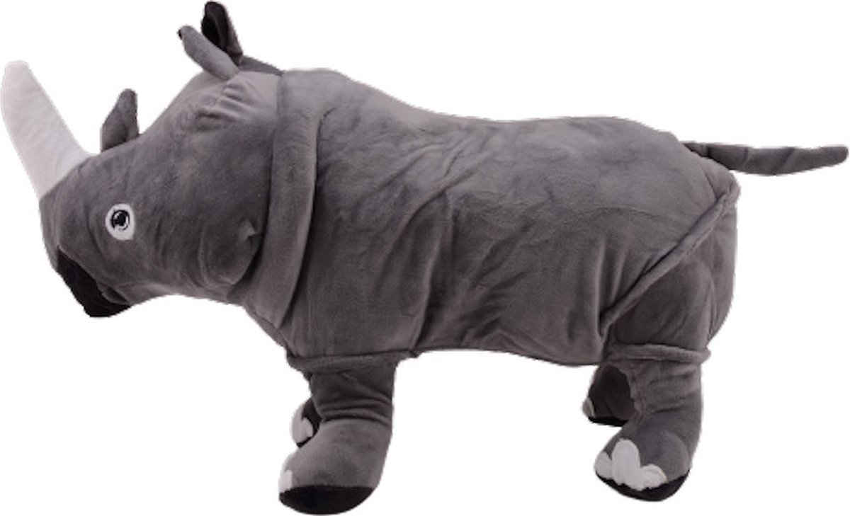 Pluche neushoorn knuffel 50 cm speelgoed knuffeldier.