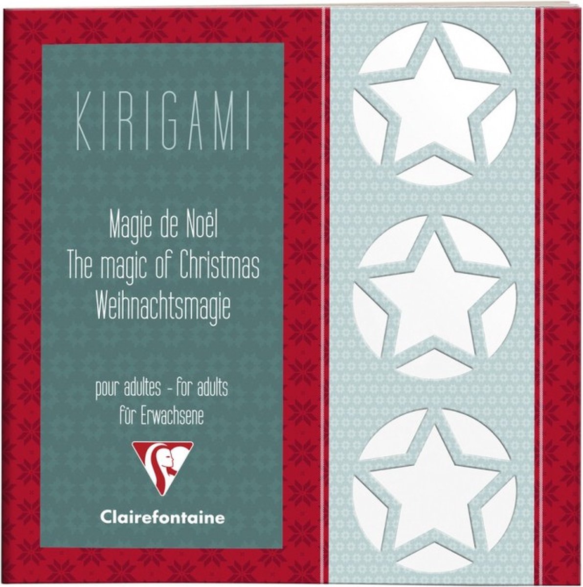 Kirigami boekje Magie van Kerst 52 blad 20x20cm