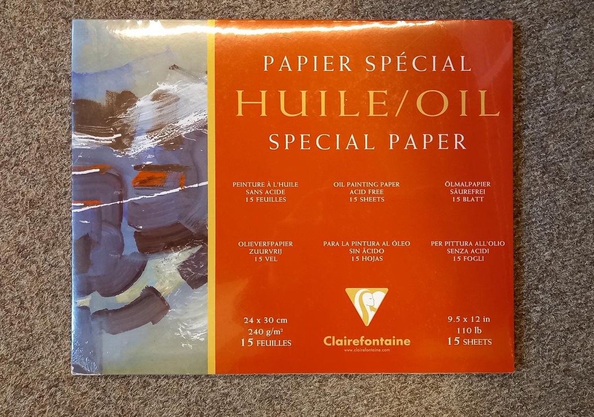 clairfontaine papier special olieverf