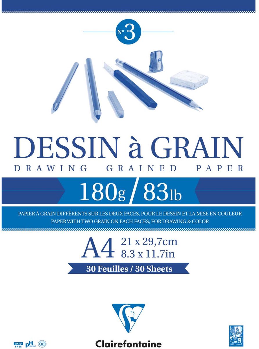   Drawing grained paper - 180g A4