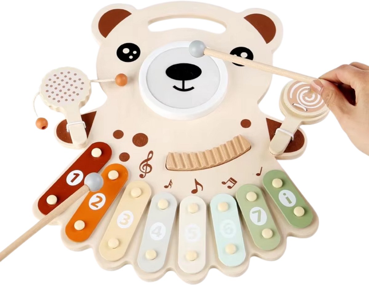 Clairez - Houten Speelgoed - Muziekinstrument - Xylofoon - Educatief Speelgoed - Montessori Speelgoed