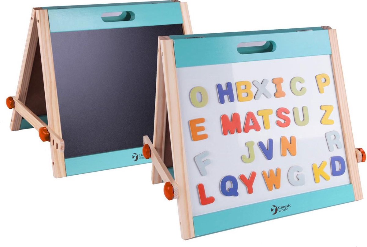   Houten Magneet- en Krijtbord