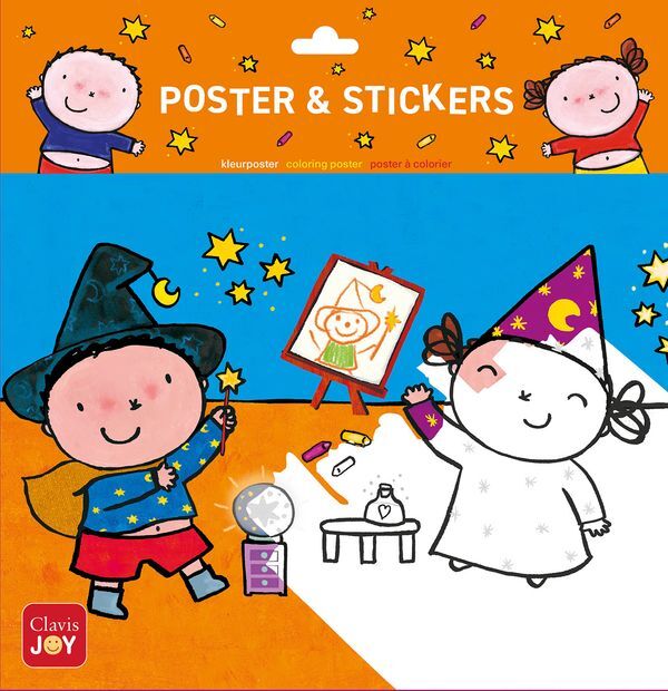 Kleurposter Karel en Kaatje Hocus pocus