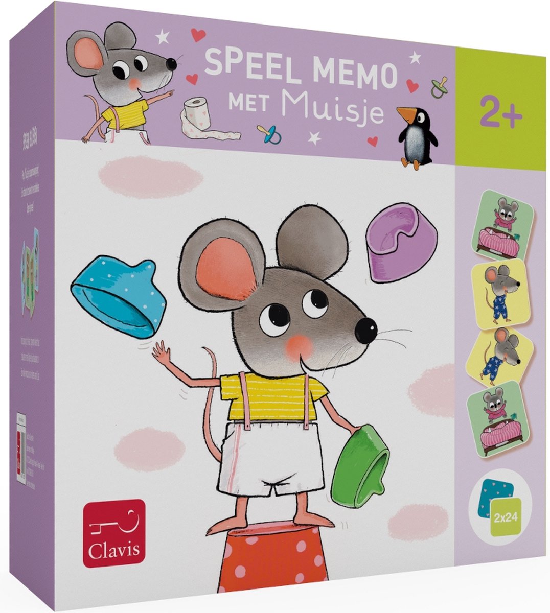 Speel memo met Muisje