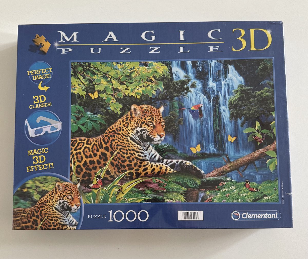 3D puzzel - magic 3d puzzle - Clementoni - 1000 stukjes - Jaguar