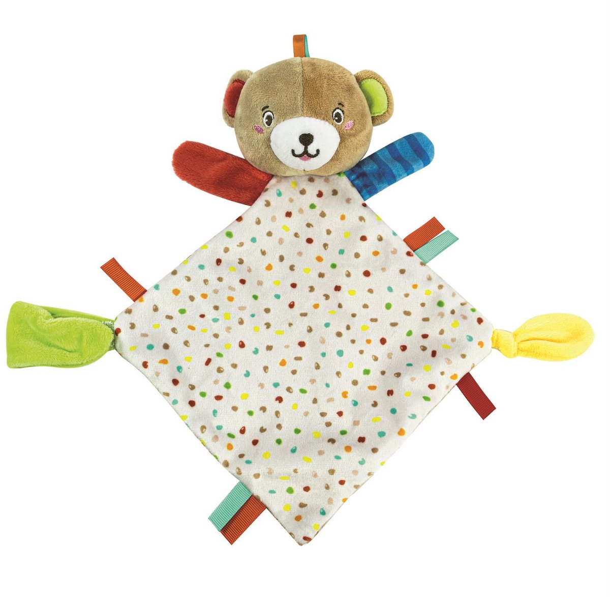 Clementoni - Baby - Zachte beer - Knuffeldeken met bijtring - vanaf 0 maanden