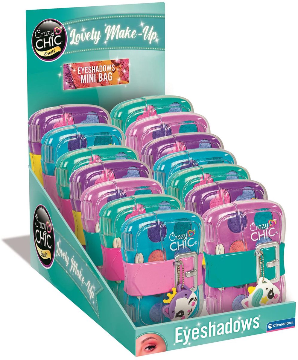 Clementoni - Crazy Chic - Oogschaduw tasje - 8 kleuren - vanaf 6 jaar - 18 stuks