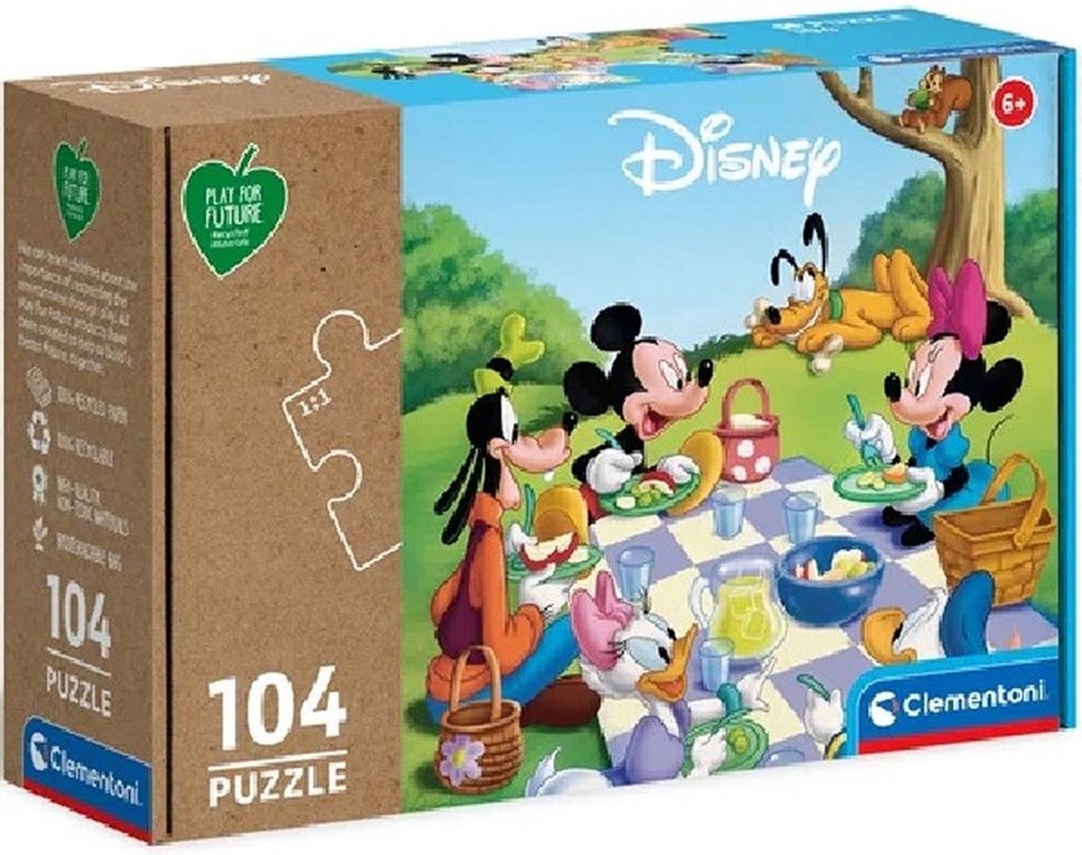 Clementoni - Disney - Mickey Classic - legpuzzel - 104 stukjes