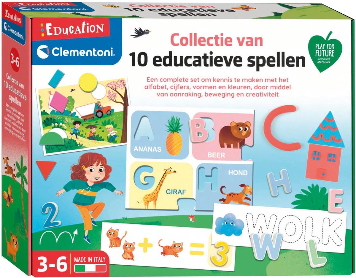 Clementoni - Play For Future - Peppa Pig - 10 educatieve spellen