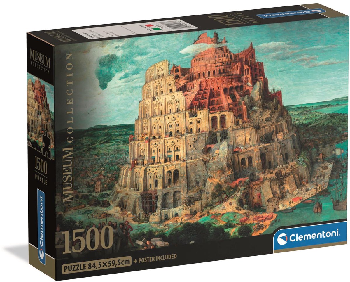Clementoni - Puzzel - 1500 Stukjes - Museum Babel Tower - Puzzel Voor Volwassenen