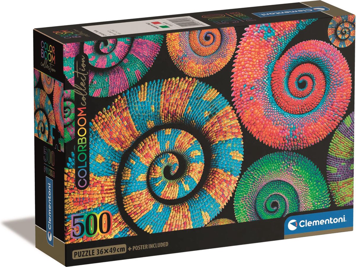 Clementoni - Puzzel - 500 Stukjes - Colorboom Curly Tails - Puzzel Voor Volwassenen - High Quality Collection