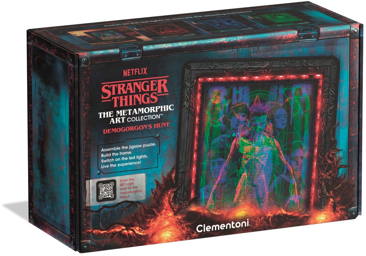 Clementoni - Puzzel - Stranger Things - Morphing Collection - Eleven - Puzzel met RGB verlichting en morphing effect - 520 stukjes