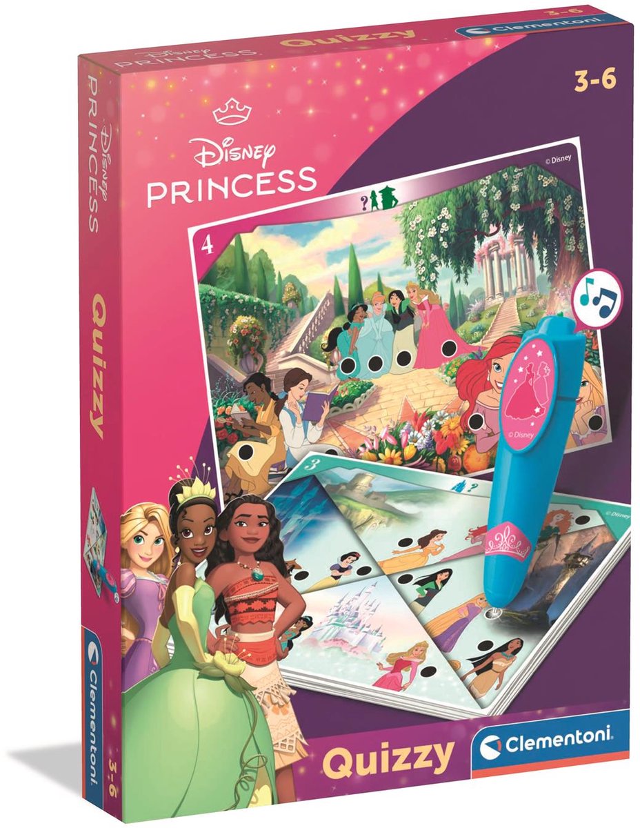 Clementoni - Quizzy - Disney Prinsessen - Educatief spel met elektronische pen - vanaf 3 jaar