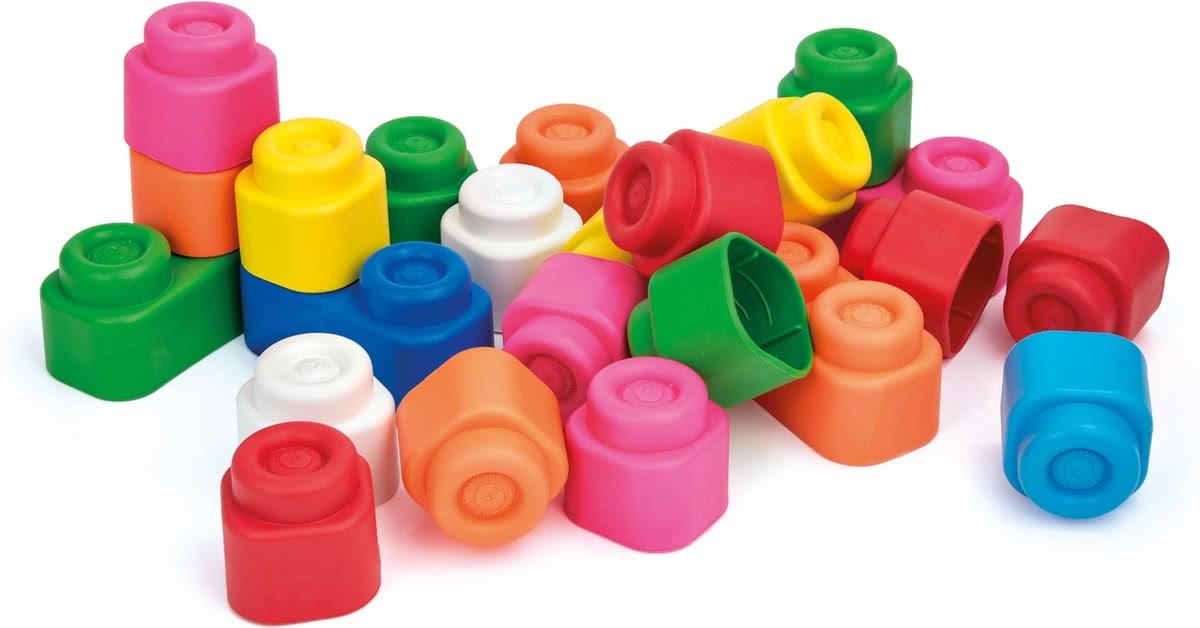 Clementoni Baby Clemmy tas met 24 zachte blokken