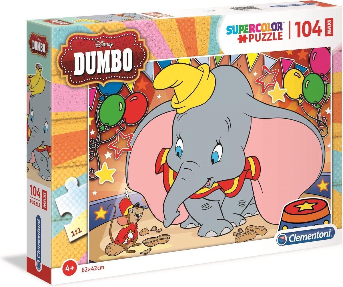 Clementoni Dumbo puzzel 104 stukjes