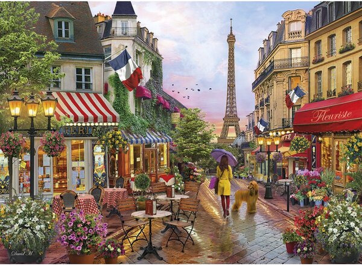 Clementoni Flowers In Paris puzzel 1000 stukjes - Legpuzzel