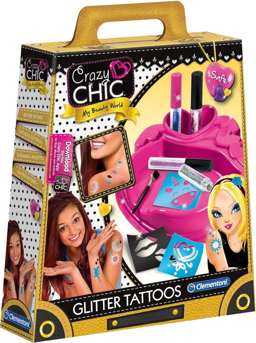 Clementoni Maak Je Eigen Glittertatoeages Set