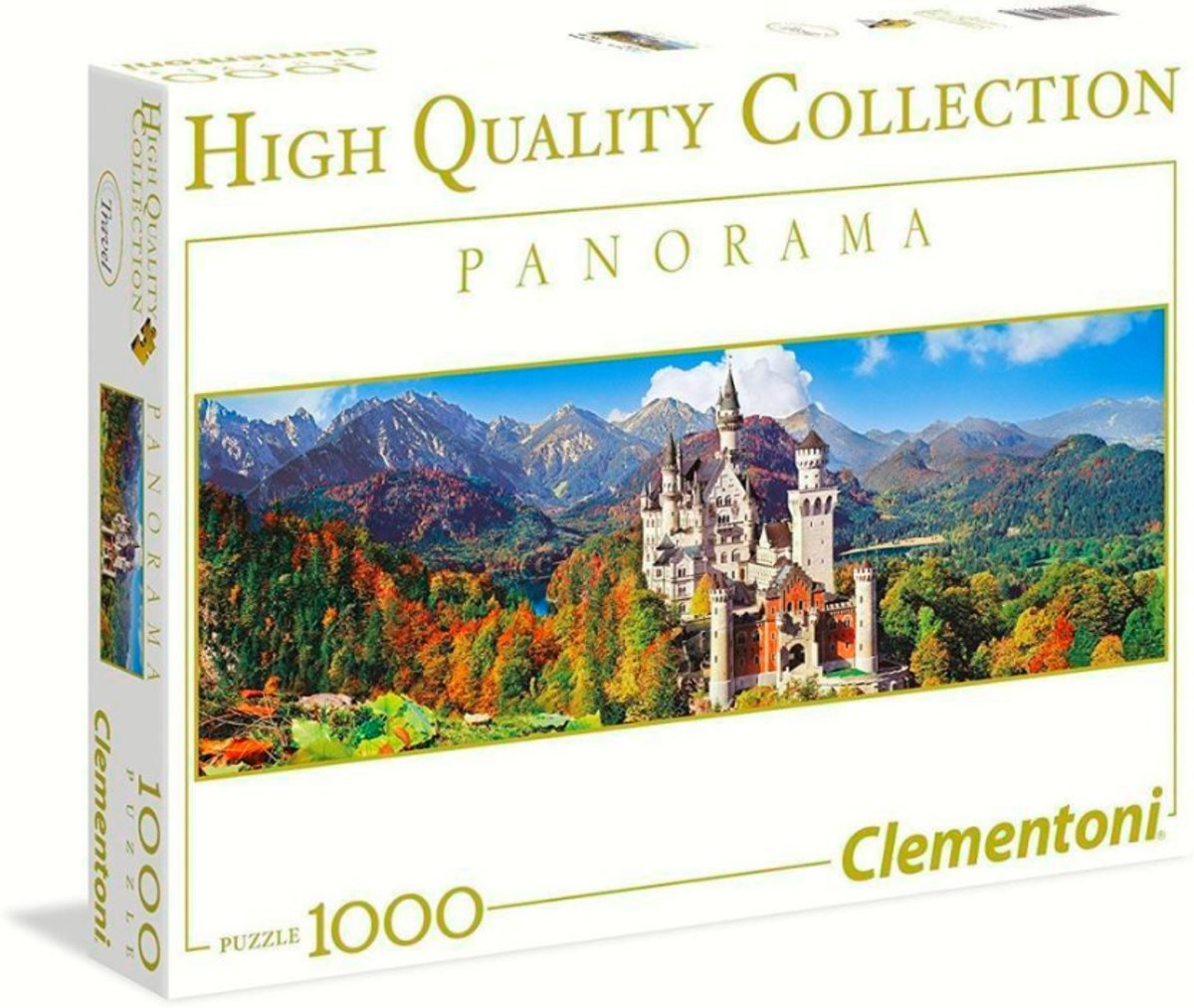 Clementoni Puzzel 1000 stukjes Panorama - Het kasteel Neuschwanstein