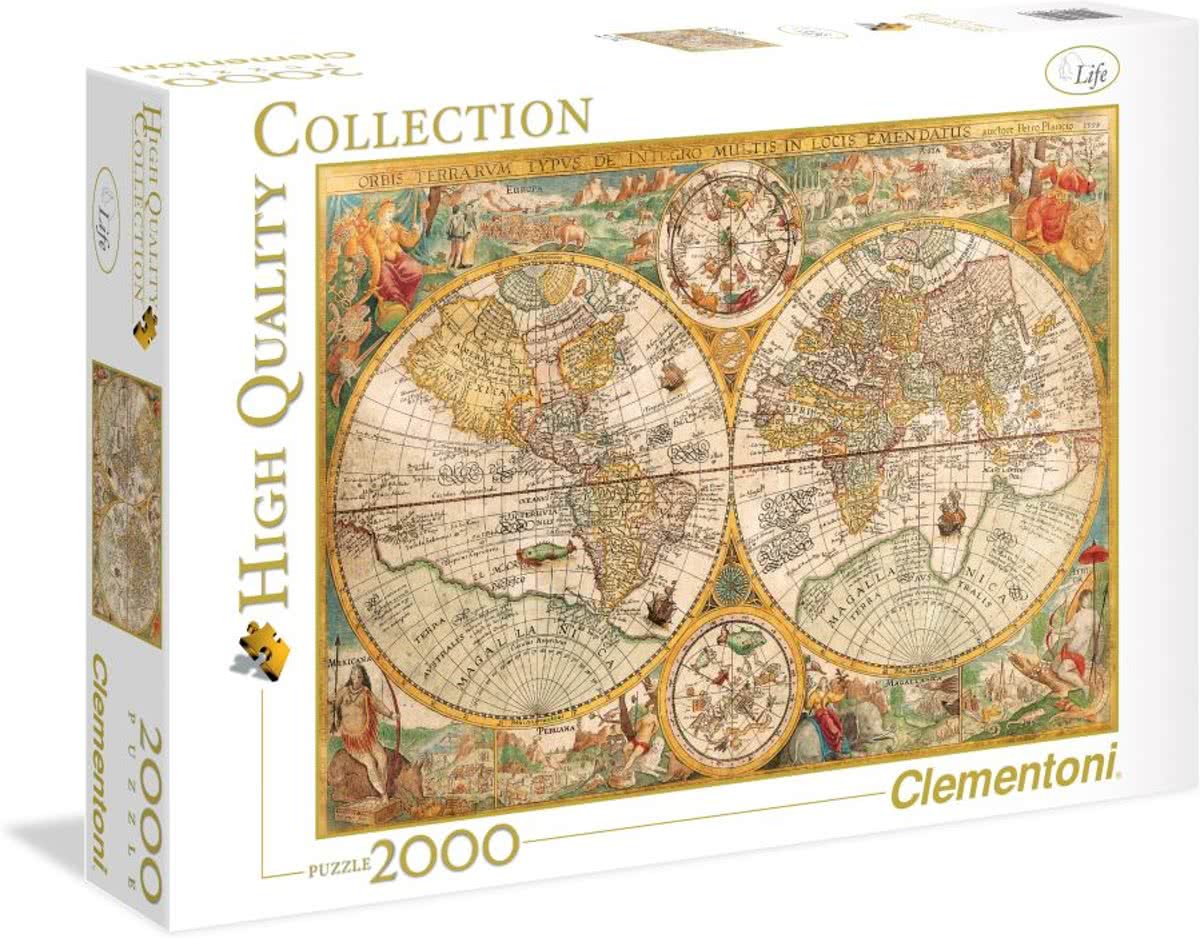 Clementoni Puzzel Ancient Map - 2000 stukjes