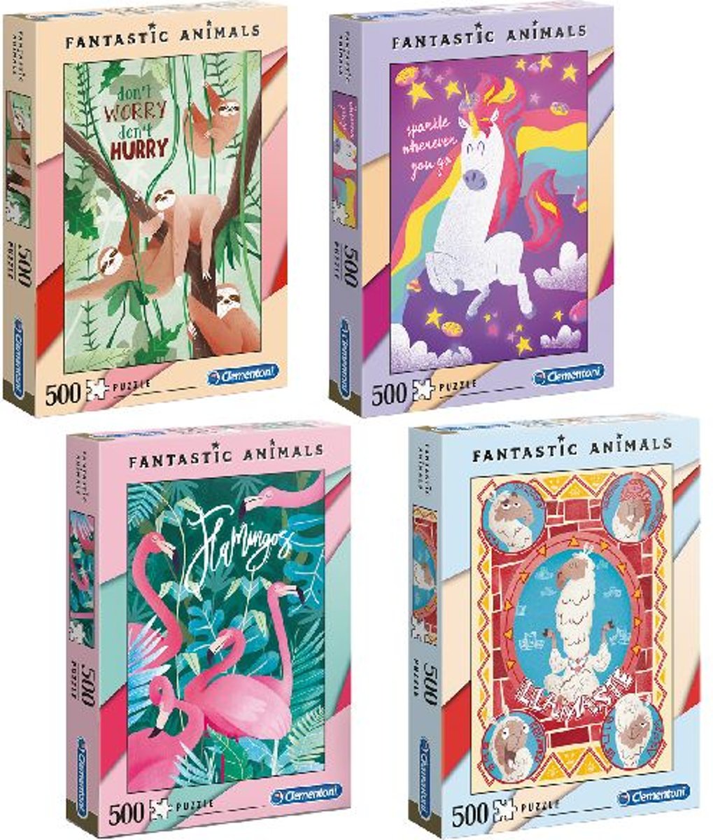   Puzzel Fantastic 500st 4 Ass.