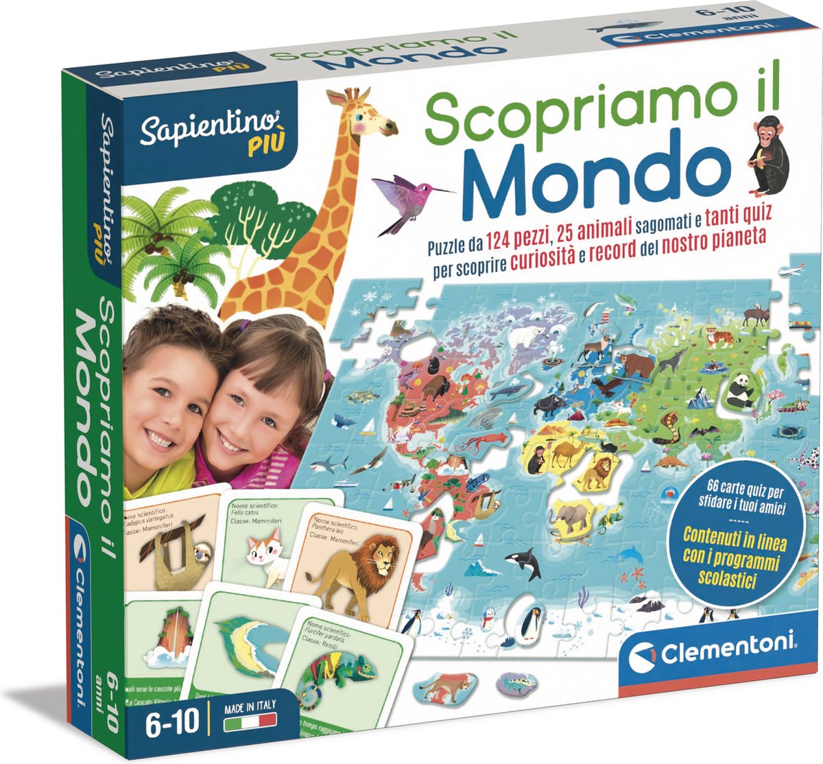 Clementoni Sapientino Più 16597, Bordspel, Quiz, 6 jaar