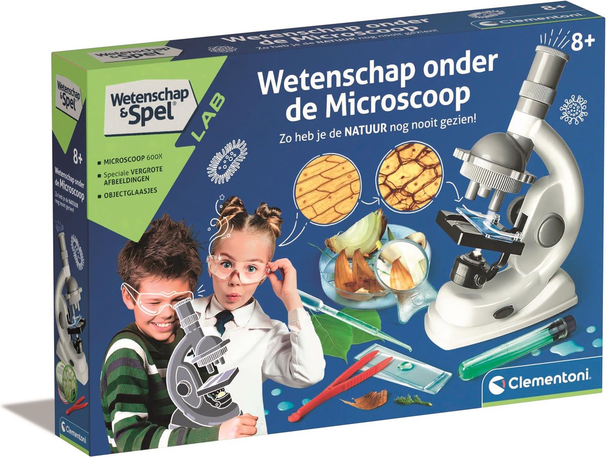 Clementoni Wetenschap & Spel Lab, Wetenschap onder de microscoop, 9-12 jaar - 56061