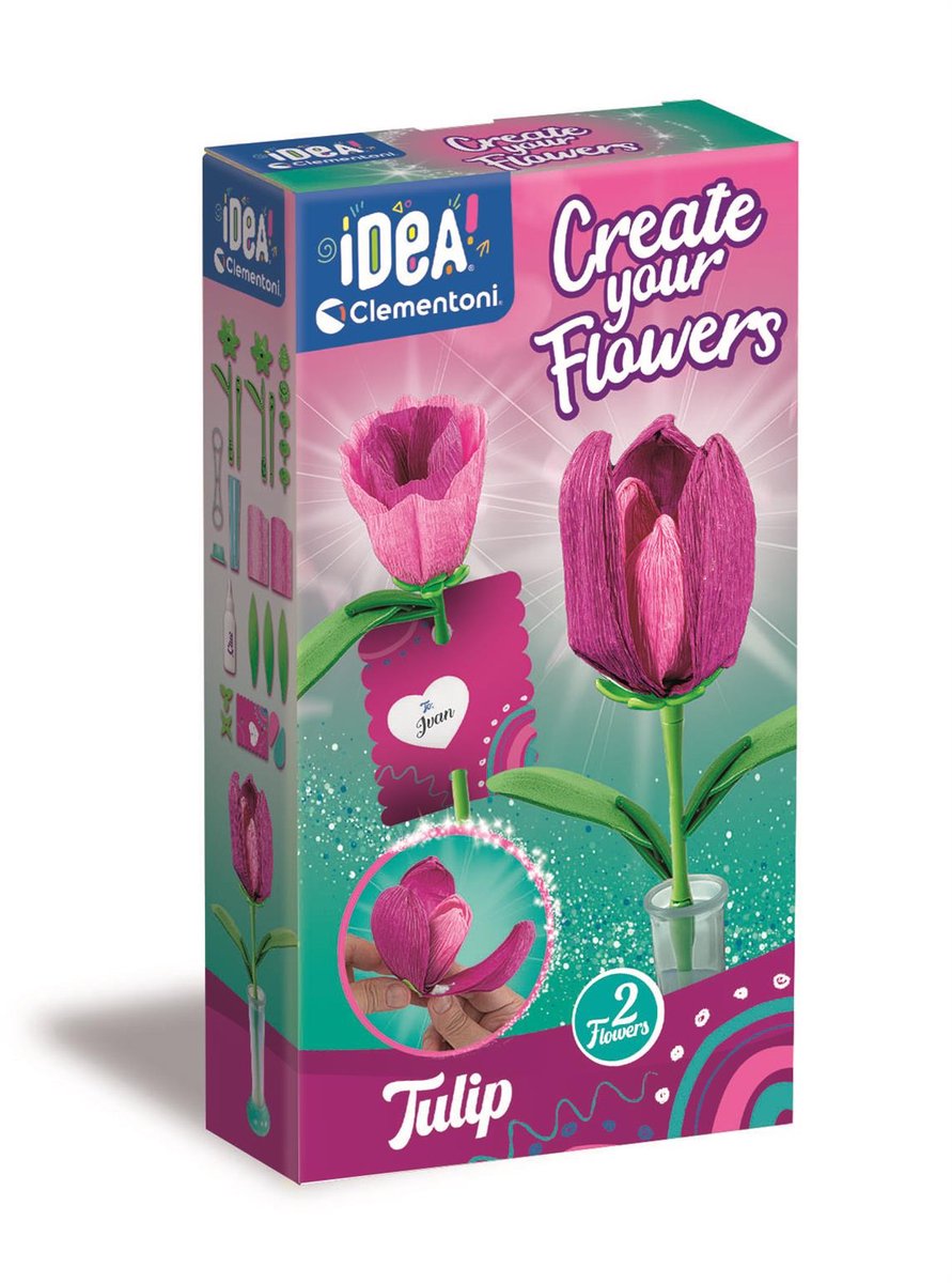   iDea - Geurende bloemen maken - Tulp - vanaf 8 jaar - 2 stuks