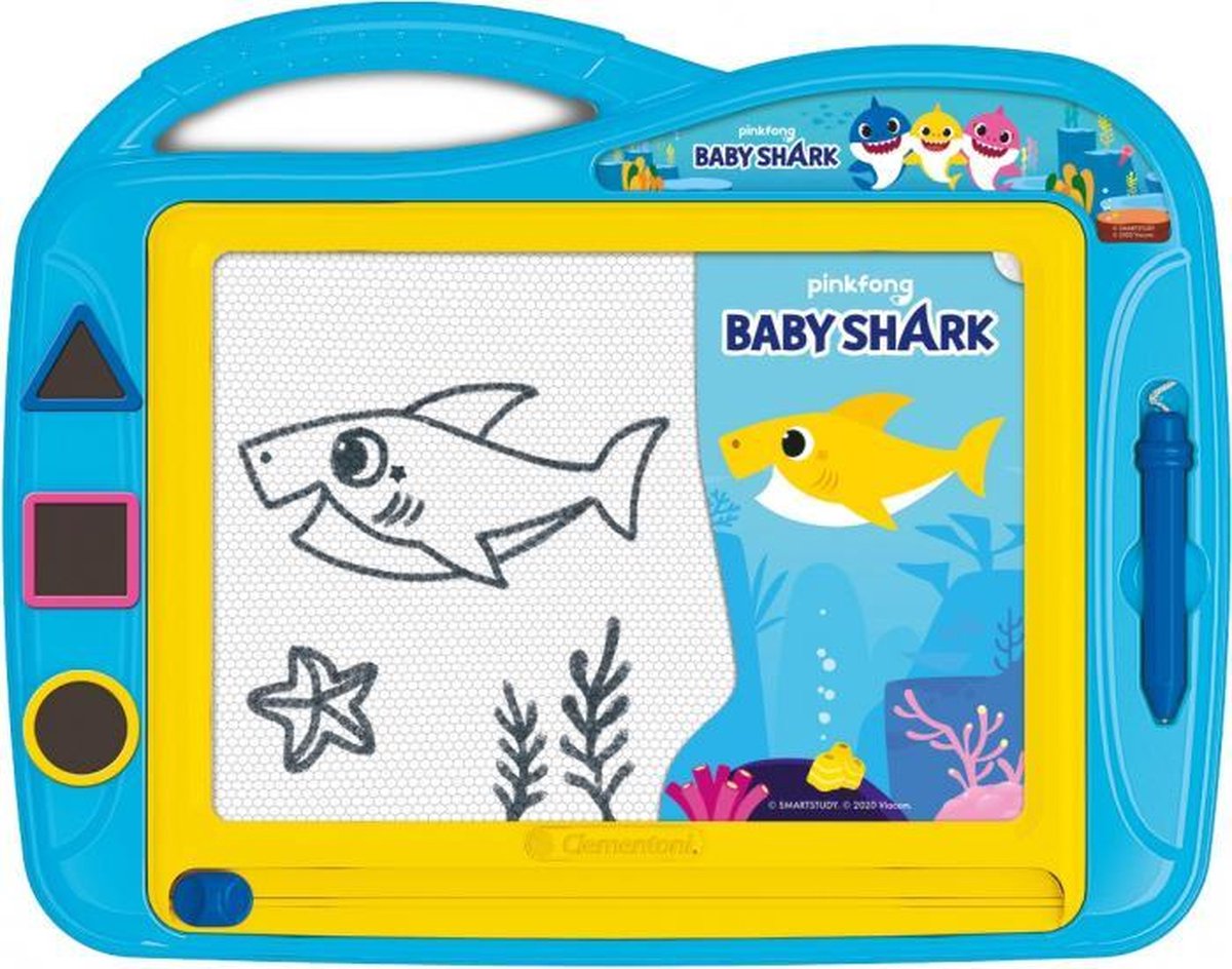 magnetisch tekenbord Baby Shark junior 5-delig