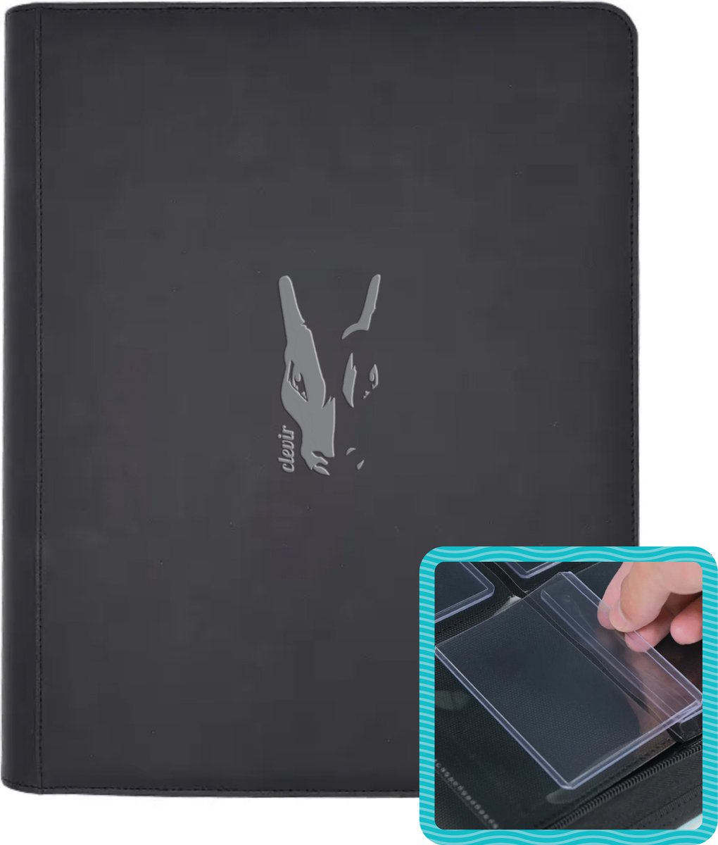 Clevir Premium Toploader Binder 252 - Geschikt voor 252 Pokémonkaarten - 9 Pocket Verzamelmap
